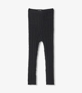 Hatley Baby Girls Black Cable Knit Leggings
