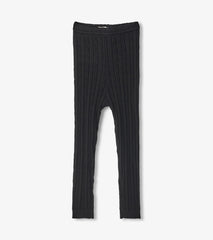Hatley Baby Girls Black Cable Knit Leggings