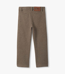 Hatley Boys Brown Sugar Herringbone Straight Leg Pants