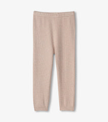 Hatley Baby Girls Gold Glitter Cable Knit Leggings