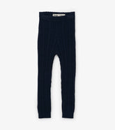 Hatley Baby Navy Cable Knit Leggings