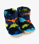 Hatley Boys Dino Herd Fleece Slippers