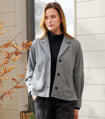 Hatley Emily Relaxed Blazer - Charcoal Melange