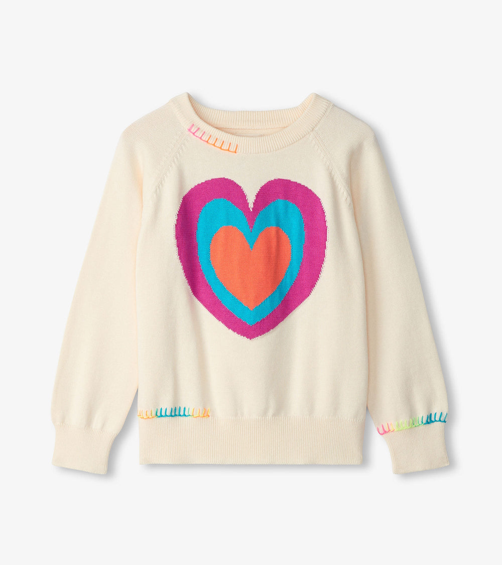 Hatley Girls Layered Hearts Sweater