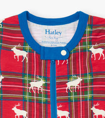 Hatley Baby Elk Plaid Cotton Footed Sleeper