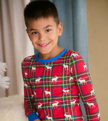 Hatley Boys Elk Plaid Pajama Set
