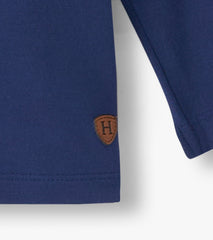 Hatley Boys Patriot Blue Long Sleeve Bamboo T-Shirt
