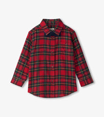 Hatley Boys Red Plaid Button Down Shirt