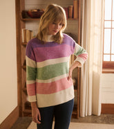 Hatley Mock Neck Tunic - Sunrise Color Block