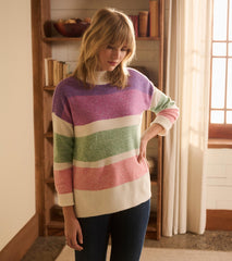 Hatley Mock Neck Tunic - Sunrise Color Block