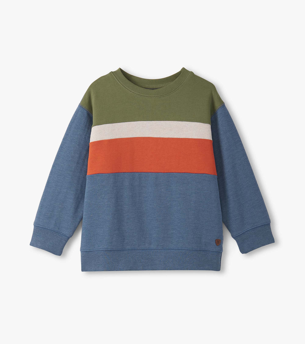 Hatley Boys Autumn Color Block Sweatshirt