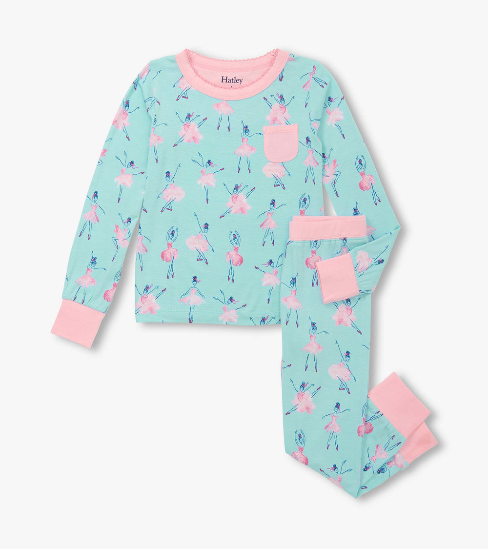Hatley Girls Ballet School Bamboo Pajama Set