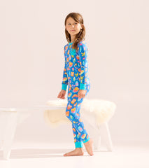 Hatley Girls Breakfast Bamboo Pajama Set