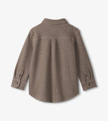 Hatley Boys Brown Sugar Herringbone Button Down Shirt