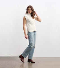 Hatley Cable Sweater Vest - Cream