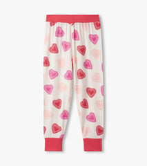 Hatley Girls Cut Out Hearts Pajama Set