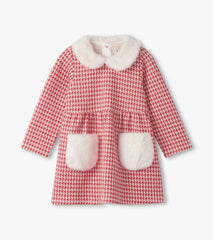 Hatley Baby & Toddler Girls Red Houndstooth Fun Trim Dress