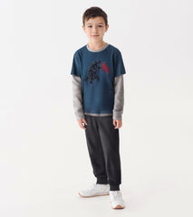 Hatley Boys Monster Fooler Long Sleeve T-Shirt