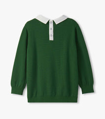 Hatley Girls Edin Green Little Pea Sweater