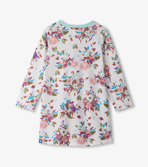 Hatley Girls Fall Floral Long Sleeve Nightdress