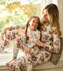 Hatley Girls Fall Floral Bamboo Pajama Set