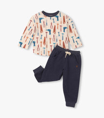 Hatley Baby & Toddler Boys Handy Man Graphic Lounge Set