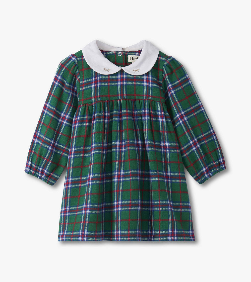 Hatley Baby & Toddler Girls Holiday Plaid Puff Sleeve Pinafore