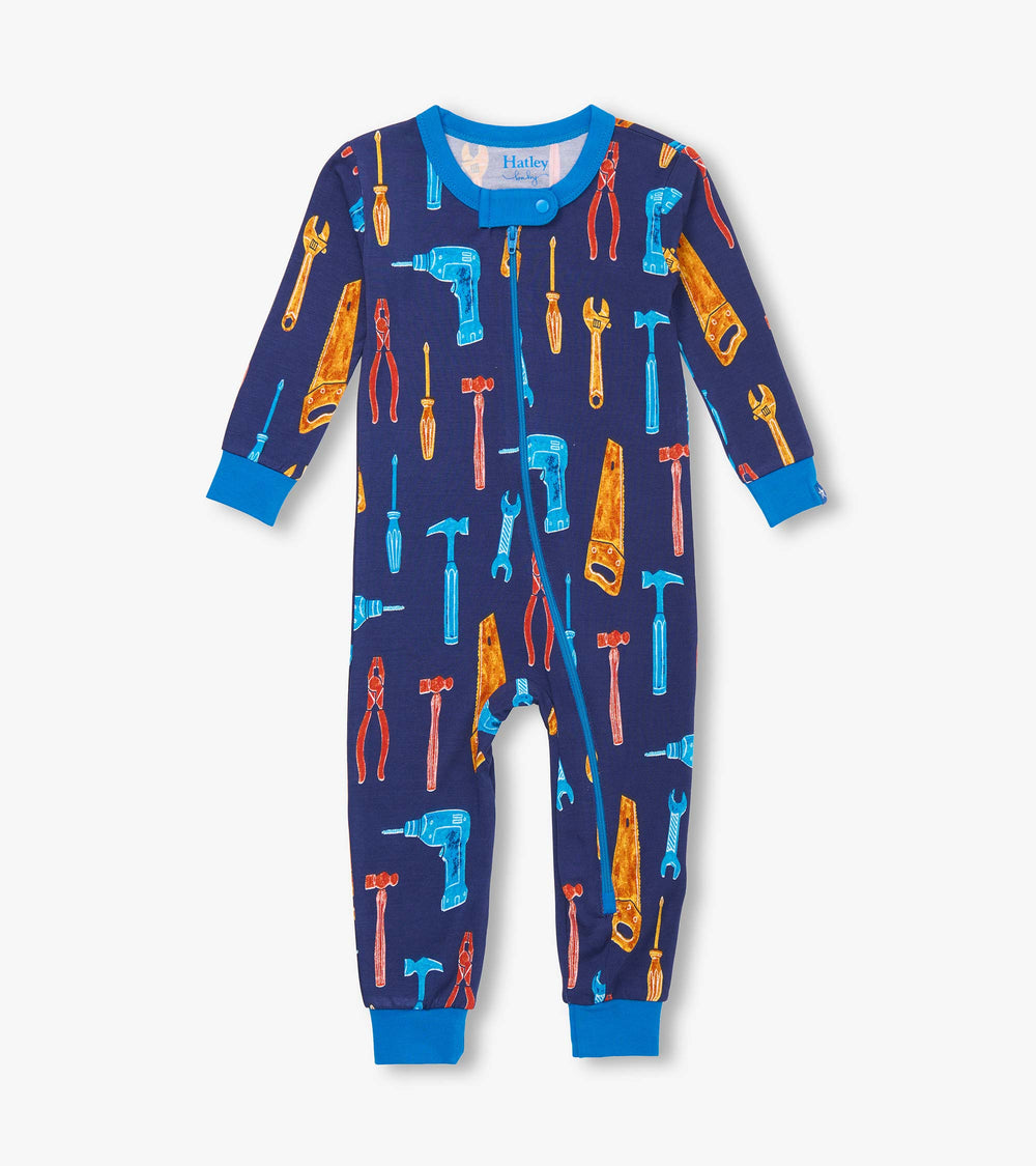 Hatley Baby Boys Lots of Tools Bamboo Sleeper