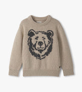 Hatley Boys Oatmeal Bear Crew Neck Sweater