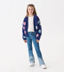 Hatley Girls Big Flowers Open Cardigan