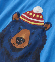 Hatley Boys Bear Long Sleeve Graphic Tee