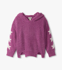Hatley Girls Radiant Orchid Chenille Pullover Sweater
