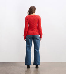 Hatley Iris Sweater - Ruby Red