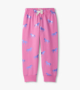 Hatley Girls Shimmer Horses Cuffed Track Pants