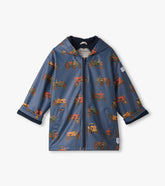 Hatley Boys Landscape Tractors Zip-UP Rain Jacket
