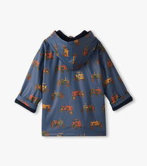 Hatley Boys Landscape Tractors Zip-UP Rain Jacket