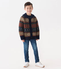 Hatley Boys Vintage Fair Isle Shawl Collar Cardigan