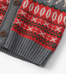 Hatley Boys Winter Elk Shawl Collar Cardigan