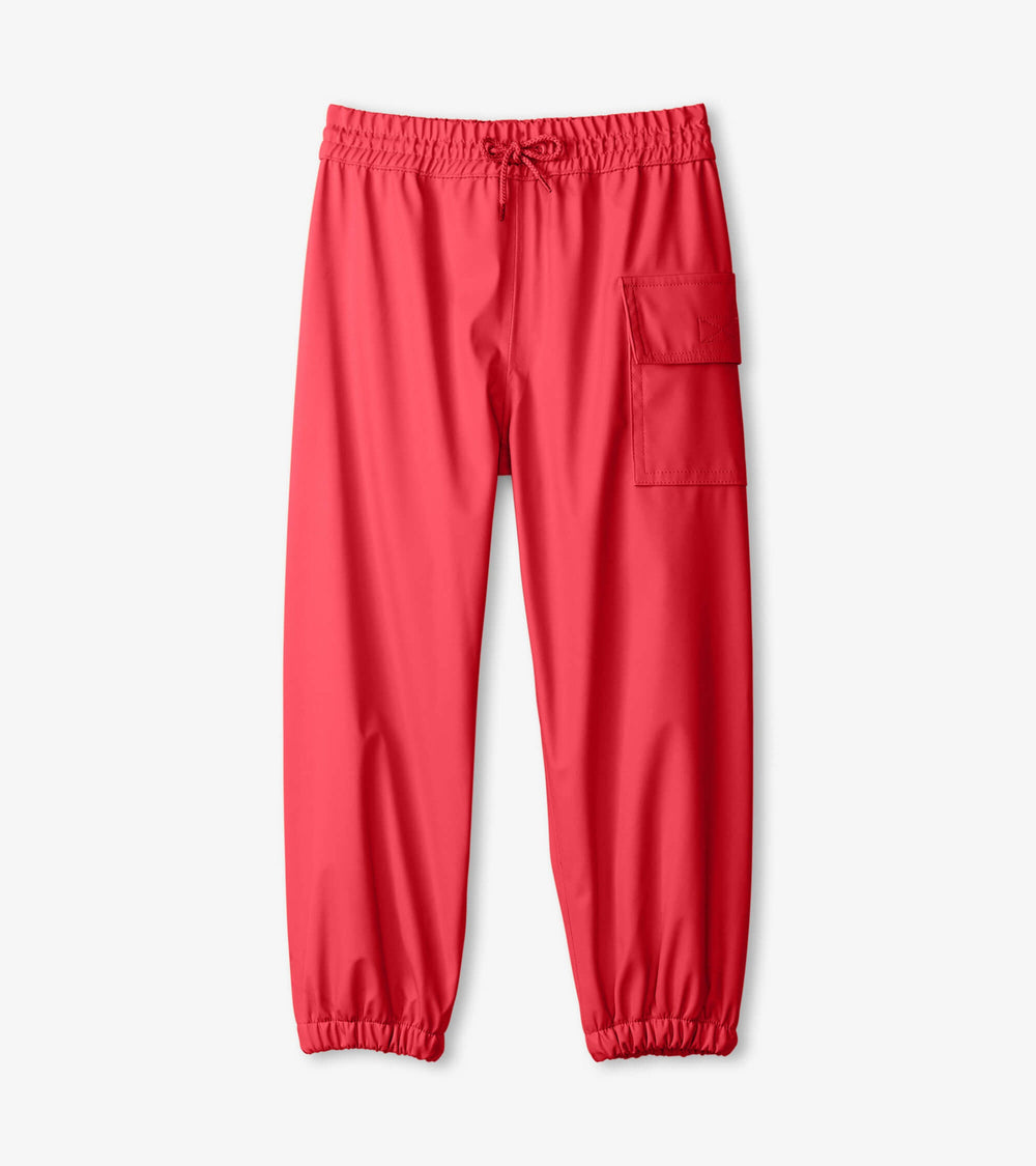 Hatley Red Kids Rain Pants
