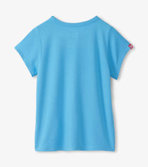 Hatley Girls Baby Blue Pocket T-Shirt