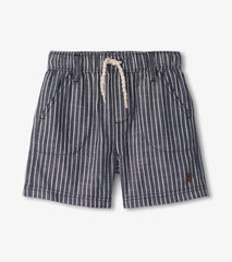 Hatley Boys Striped Blue Woven Shorts