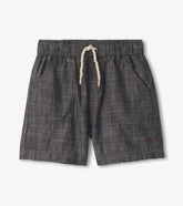 Hatley Boys Dark Grey Woven Shorts