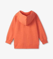 Hatley Boys Orange Full-Zip Hoodie