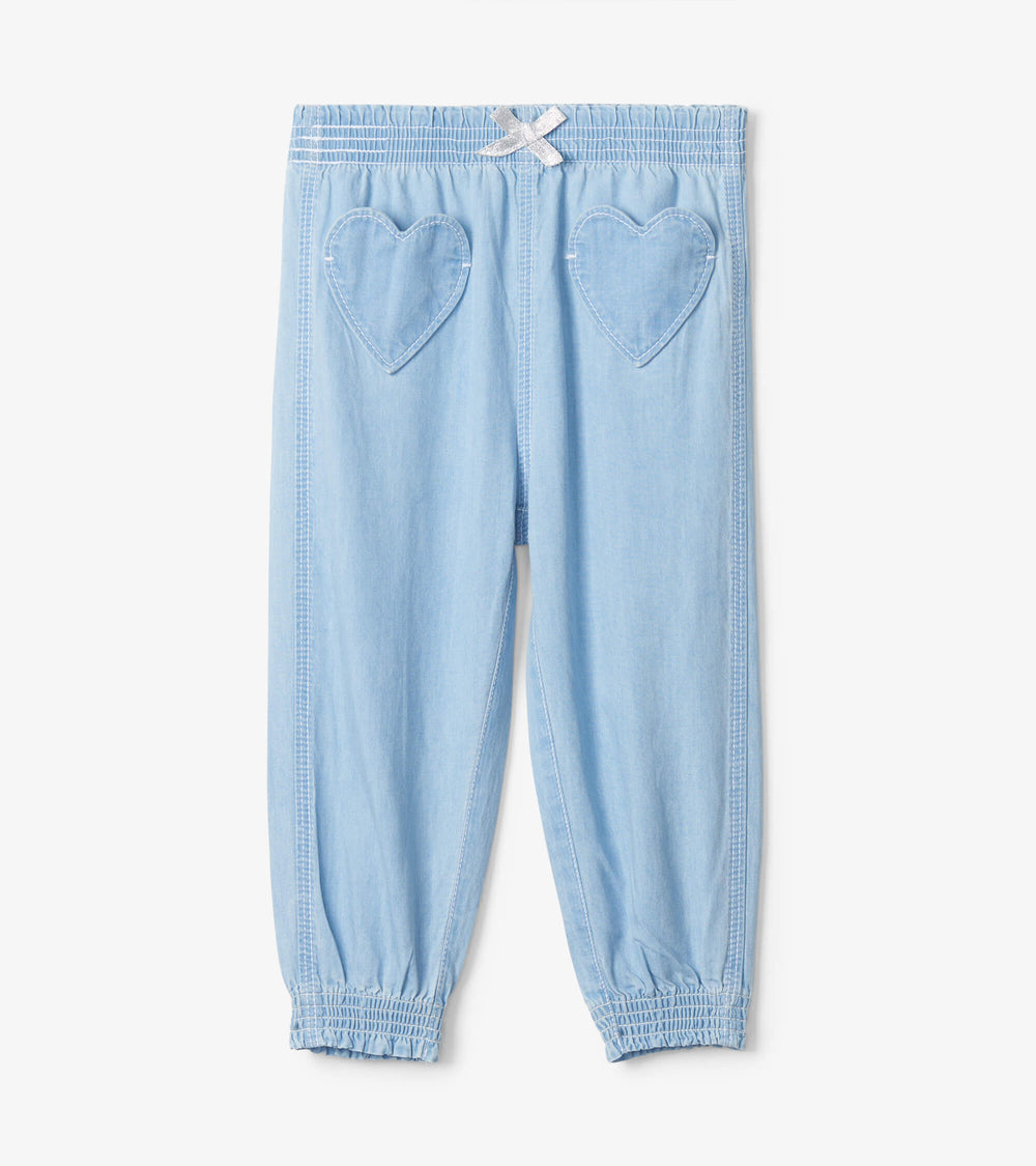 Hatley Baby & Toddler Girls Denim Baggy Pants