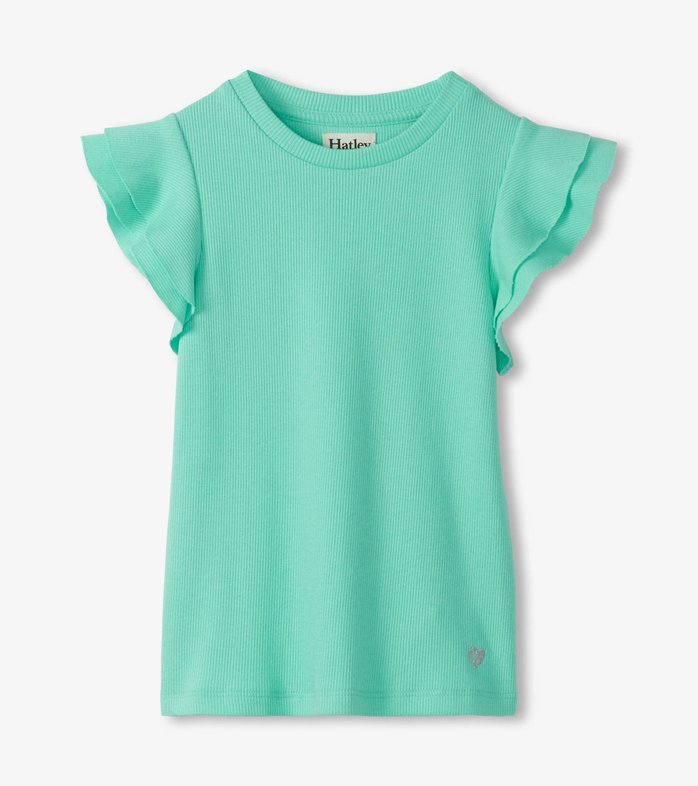Hatley Girls Opal Ruffle Sleeve Tank