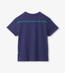 Hatley Boys Patriot Blue Drop Shoulder T-Shirt