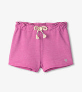 Hatley Girls Purple Paper Bag Shorts