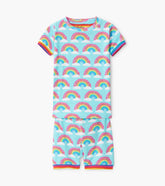 Hatley Magical Rainbows Organic Cotton Short Pajama Set