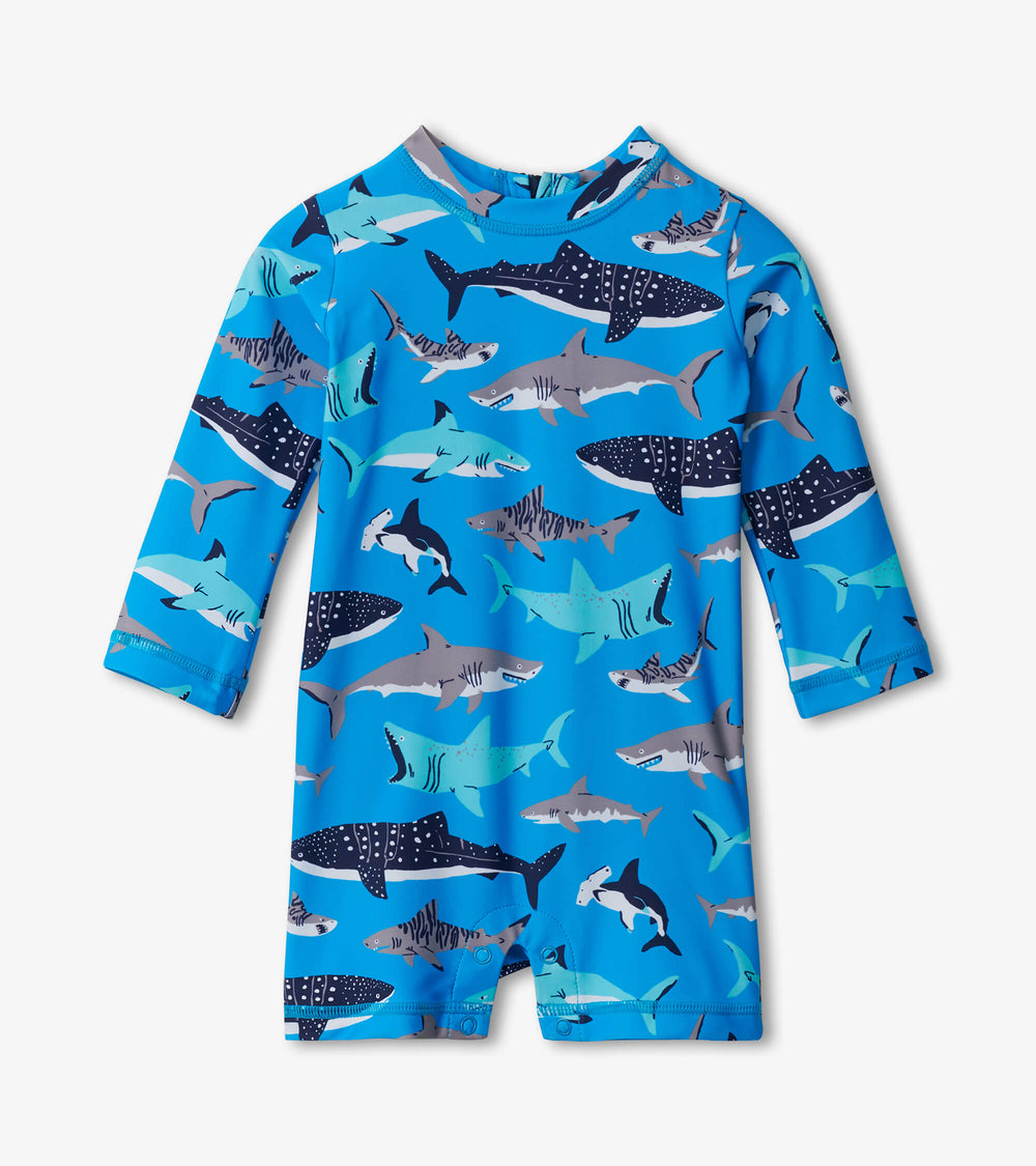Hatley Baby Boys Shark School One-Piece Rashguard