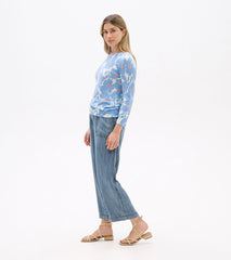 Hatley 3/4 Sleeve Knit Breton - Textured Poppies